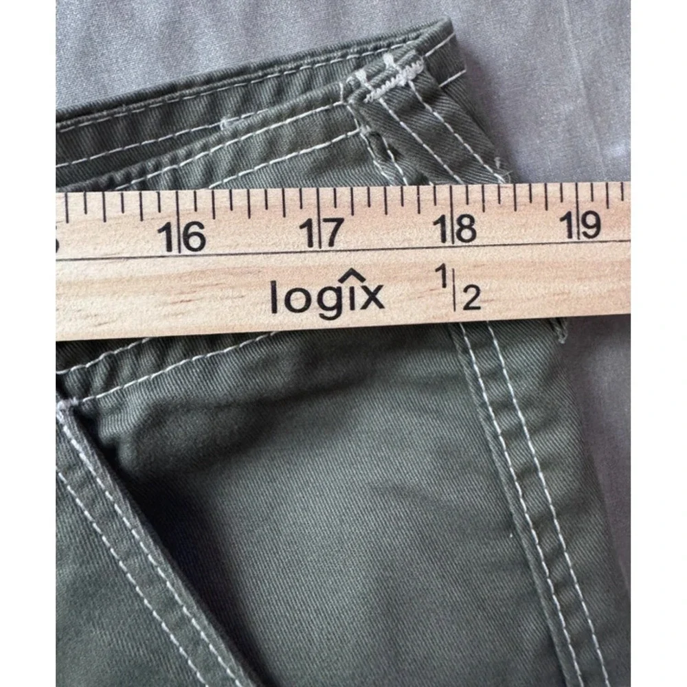 True Religion‎ Women's Military Cargo Trousers Olive Khaki Utility Y2K 34